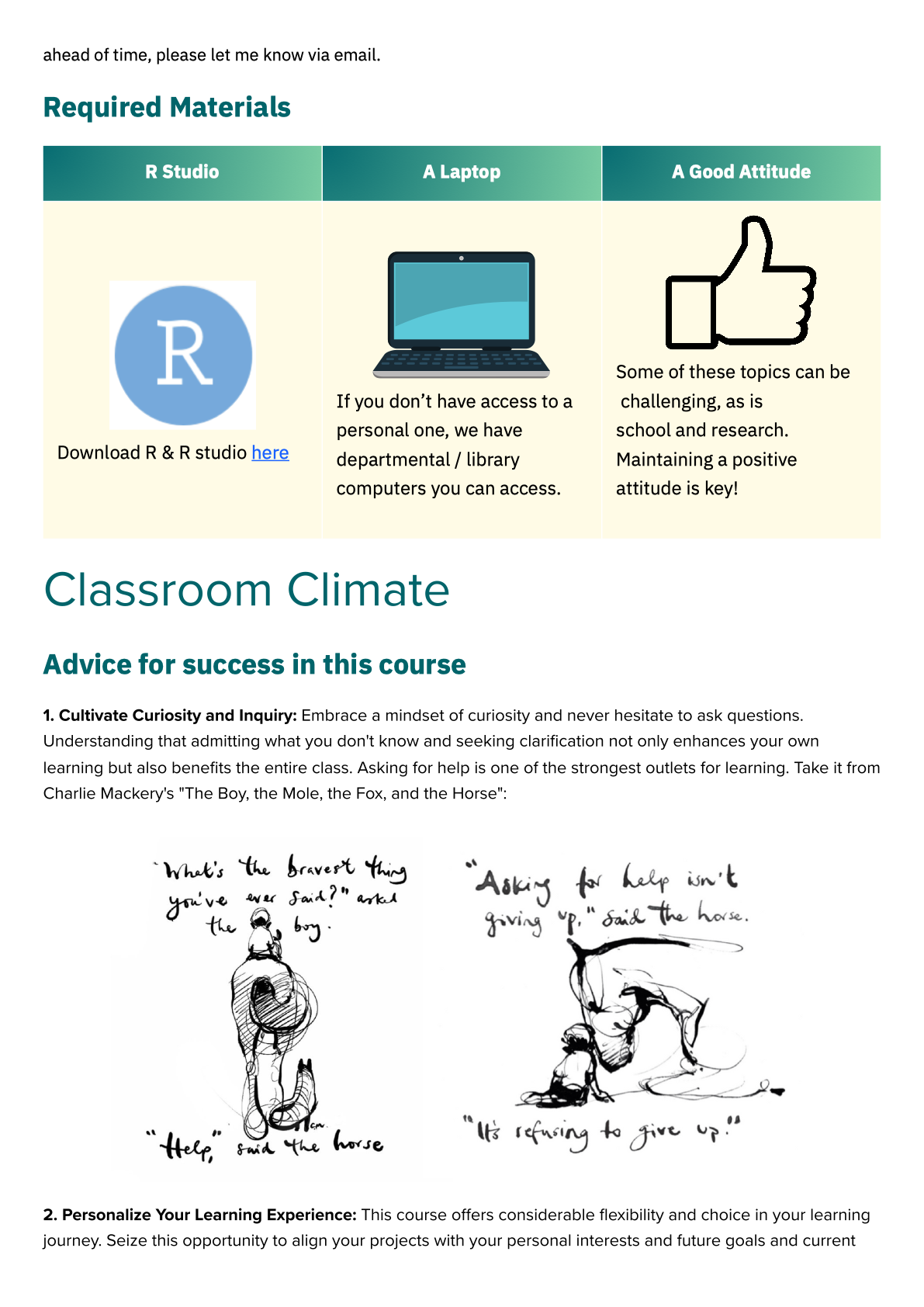 Rooting in Research syllabus page 6